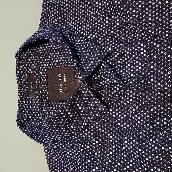 01.ALGO. stretch blue print. L short - Picture 9 of 9